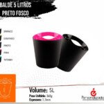 balde 5 litros balde personalizado
