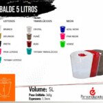 balde 5 litros balde personalizado